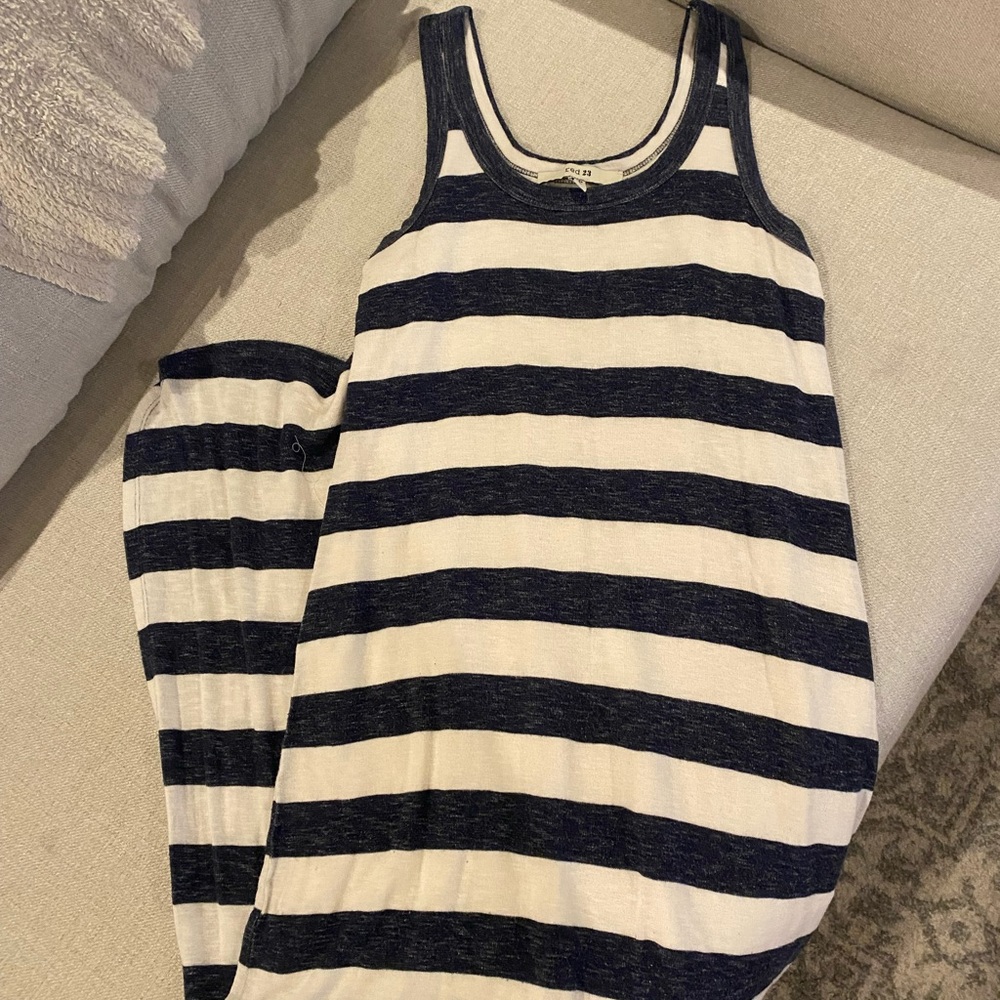 red23 striped maxi dress